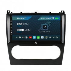 Navigatie Mercedes Benz C-Class W203 (2004-2008), Android 12, P-Octacore 2GB RAM + 32GB ROM, 9 Inch - AD-BGP9002+AD-BGRKIT414