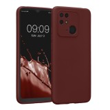 Husa Kwmobile pentru Xiaomi Redmi 10C, Silicon, Rosu, 59229.187, Carcasa