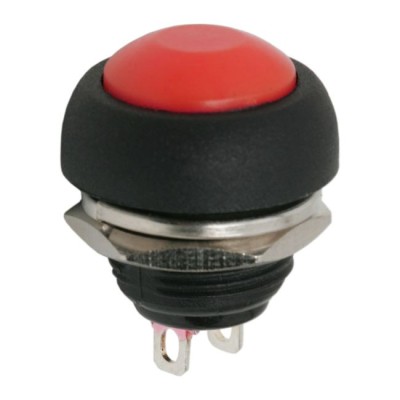 Buton 1 circuit 1A 250V OFF-ON rosu fara retinere 09044PI foto