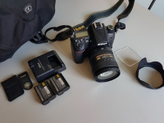 Nikon D7000 + obiectiv 16-85mm VR, 2 baterii, remote, card 64GB, 25K cadre D7100 foto