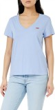 Tricou cu maneca scurta pentru femei Levi s, decolteu in V, albastru, S - OUTLET