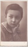 Bnk foto Portret de copil - Foto Brand Ploiesti 1930, Romania 1900 - 1950, Sepia, Portrete