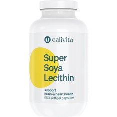 Lecitina de Soia Super Soya Lecithin suport pentru Inima si Creier (250 capsule) - Calivita