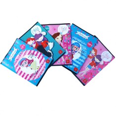 Set de 5 Caiete Tip 2, Linomag&reg;, Pentru invatamantul primar, Modele pentru fete, A5, 24 File, 70g/m&sup2;, Multicolor