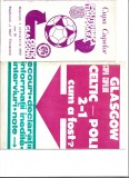 Program Fotbal Politehnica Timisoara - Celtic Glasgow + supliment 1 octombeie 1980