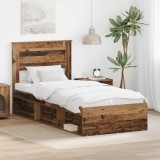 Cumpara ieftin Cadru de pat Lemn vechi 100 x 200 cm Lemn de pin masiv