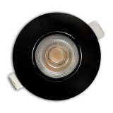 Spot LED incastrat Beam KL171001, 4.9W, lumina neutra, orientabil, negru
