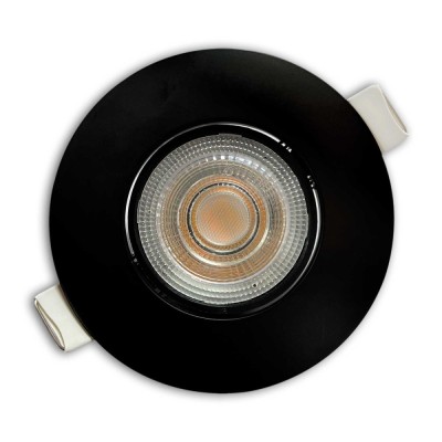 Spot LED incastrat Beam KL171001, 4.9W, lumina neutra, orientabil, negru foto