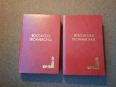 Giovanni Boccaccio - Decameronul (2 volume) LEGATE DE LUX foto