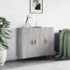 VidaXL Dulap, gri sonoma, 90x34x80 cm, lemn compozit