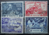 MALTA 1949 SERIE UPU, Stampilat