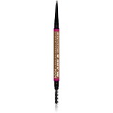 NYX Professional Makeup Blade &amp; Shade creion pentru sprancene cu pensula culoare 02 Blonde g
