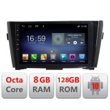 Navigatie Nissan Qashqai/X-Trail 2013-2018 Android 8+128GB 4G GPS