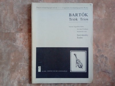 BARTOK BELA - TRIOK / TRIOS, 1971 foto