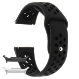 Curea silicon compatibila Samsung Galaxy Watch8 40mm, Negru Carbon