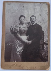 Fotografie de epoca, tip CDV , Langfeld Mor. M, Kaposv&aacute;r