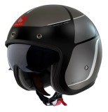Cumpara ieftin Casca open face motociclete MT Le Mans 2 S SV Luther B12 gri mat (ochelari soare integrati) - omologare noua ECE 22.06 - Gri mat, M (57/58cm)