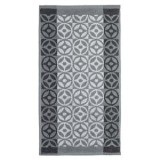 Prosop de bucătărie, 60x35cm, Negru cu model cercuri gri, CMCLASS