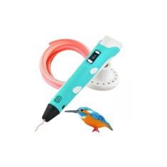 Creion pentru desenat in spatiu 3D, cu afisaj si filament, USB foto
