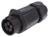 Mufă Circulară 20mm 5 Pini Aurită 12A