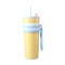 Termos din otel inoxidabil, 710ml - cupa pentru masina, o singura pipeta - yellow