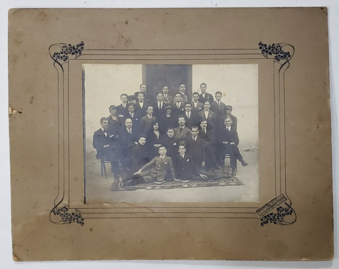 CLASA I COMERCIALA SUPERIOARA DIN HATEG , FOTOGRAFIE DE GRUP , 1923