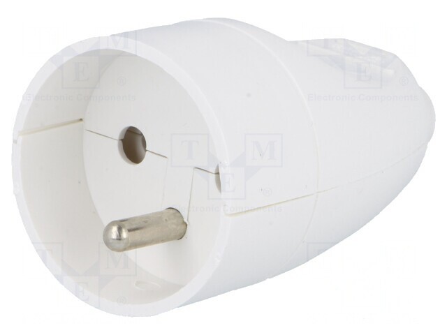 Conector Alimentare AC Mamă 2P+PE 250V 16A Alb