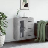 VidaXL Servantă, gri beton, 69,5x34x90 cm, lemn compozit