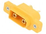 Conector alimentare DC XT90 tată cu 2 pini pentru lipire