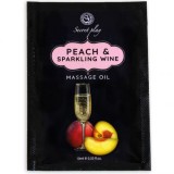 SECRETPLAY - PEACH &amp; SPARKLING WINE MASSAGE OIL SACHET 10 ML