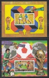 Djibouti 1986 - Campionatul Mondial de Fotbal - Mexic 1986, 2 Colite, PA, RARE, MNH