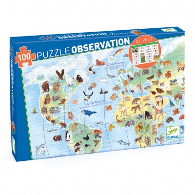 Puzzle observatie Animalele lumii, Djeco foto