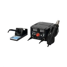 Stație de lipit 2 &icirc;n 1, aparat de lipit 75W și pistol cu aer cald 750W Yato YT-82458