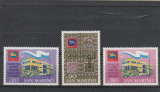 San Marino 1971-Congr.sind.presei filatelice IT ,serie 3 valori,MNH,Mi.977-979