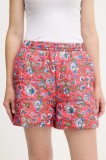 adidas Originals pantaloni scurți Liberty culoarea roz, cu imprimeu, high waist, JW5196