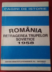 ROM&amp;Acirc;NIA RETRAGEREA TRUPELOR SOVIETICE 1958 foto