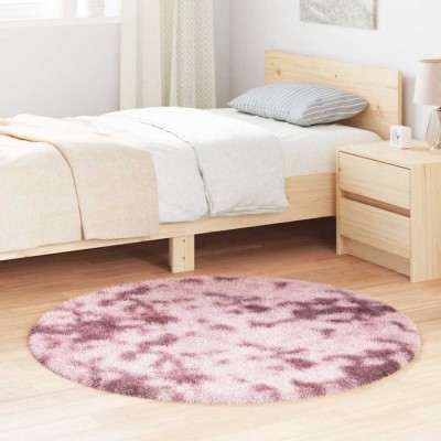 Gossi covor shaggy roz praf 120x120 cm poliester foto