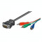 Cablu VGA tata - 3x RCA , 1.5 m - electroAZ
