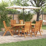 vidaXL Set de masă pentru grădină 7 pcs Maro Lemn Solid de Acacia 3375717