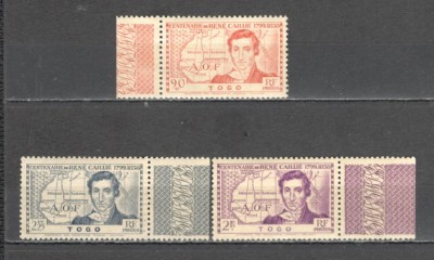 Togo.1939 100 ani moarte R.Caillie-explorator ST.253 foto