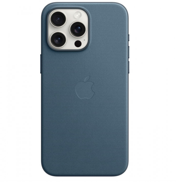 Husa de telefon Apple iPhone 15 Pro Max FineWoven cu MagSafe, Pacific Blue, , , , , , - RESIGILAT