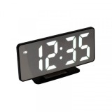 Ceas Oglinda Electronic cu Alarma, LED Alb, la USB VST888W XXM