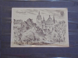 PICTURA - LUDWIG SCHAFER- GROHE - CASTELUL BIETIGHEIM- ENZ - 1942 - CIRCULATA -, Germania, Printata