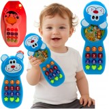 Telefon jucărie cu lumină și sunet, colorat, de dimensiuni potrivite pentru copii