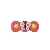 Spinner cu design de fluture eMazing, pentru copii, cu 2 laturi și fabricat din silicon, culoare roz