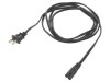 Cablu Alimentare IEC C7 - NEMA 1-15, 2.4m, Negru