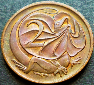 Moneda exotica 2 CENTI - AUSTRALIA, anul 1975 *cod 2695 A = A.UNC foto