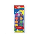 Set 12 acuarele cu pensula,carcasa plastic,12 culori, Keyroad