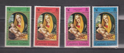 CAYMAN ISLANDS 1969 CRACIUN . MI.241-244 MNH foto