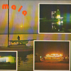 CPI B14492 CARTE POSTALA - MAMAIA. LACUL, HOTEL DELTA, RESTAURANT FLORA, PARC